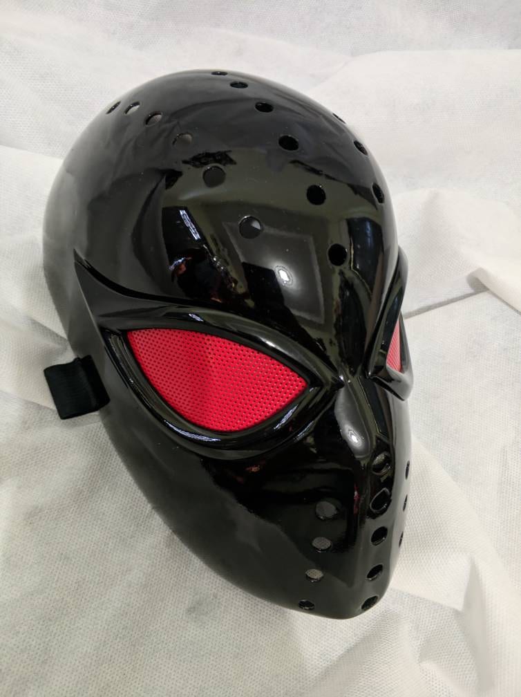 Spiderman superior dark suit faceshell and lenses
