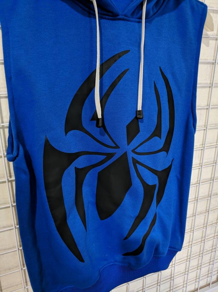 Blue Scarlet spiderman vest Hoodie jacket