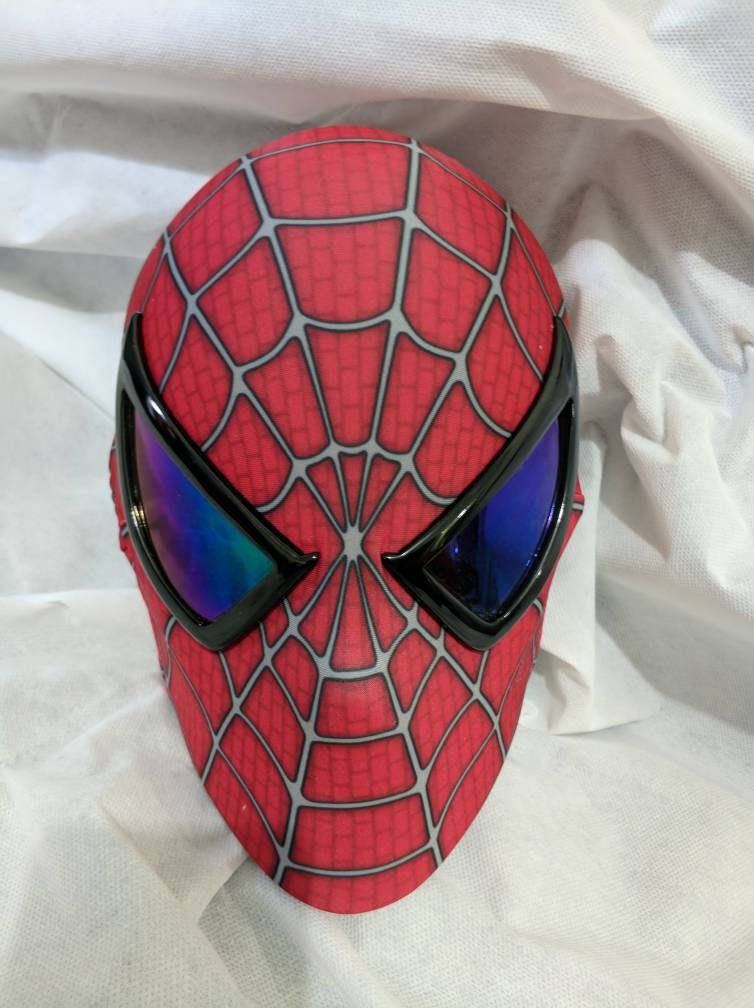 Mask Spiderman Raimi faceshell and rainbow mirror lenses