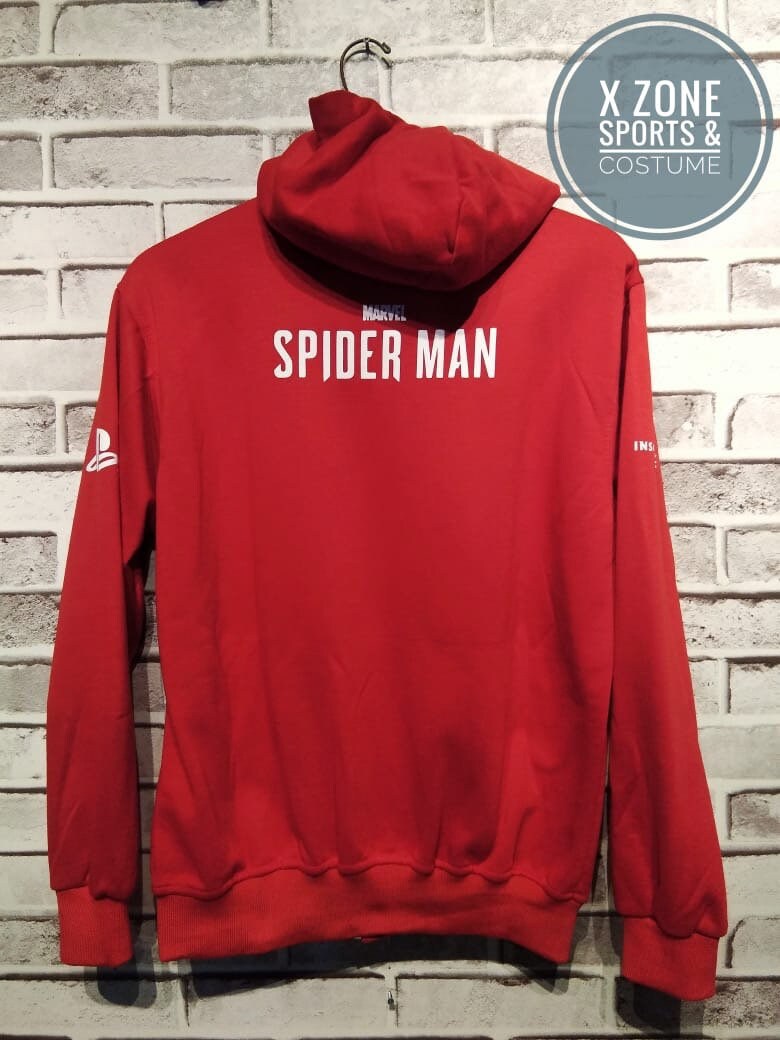 Hoodie with zipper spiderman game ps4