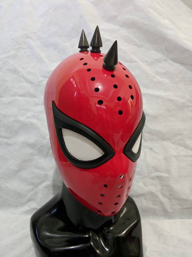 Spider punk faceshell and lenses with spike magnetic
