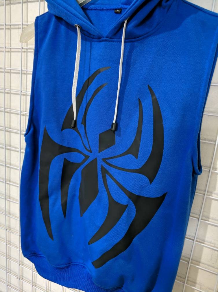 Blue Scarlet spiderman vest Hoodie jacket