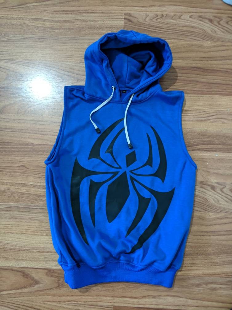 Blue Scarlet spiderman vest Hoodie jacket