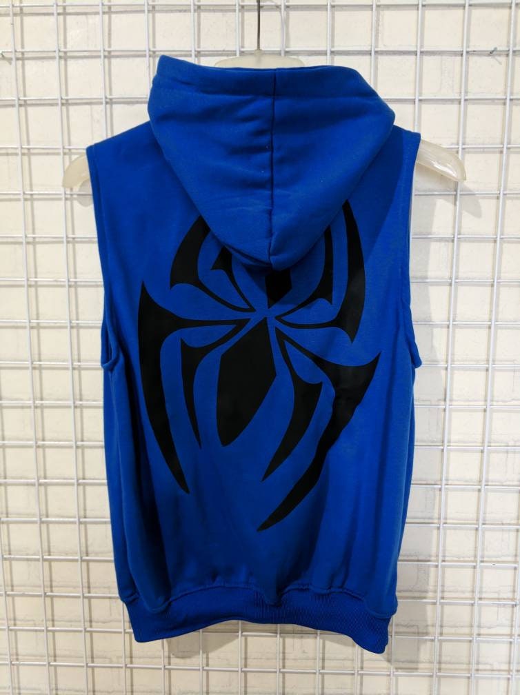 Blue Scarlet spiderman vest Hoodie jacket