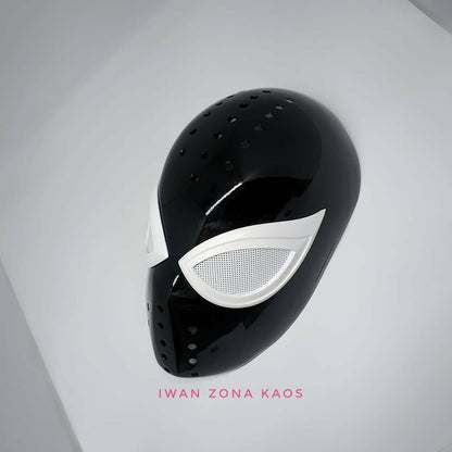 Negative Spiderman suit faceshell and lenses