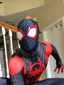 Miles Morales into spider verse Shell and lenses