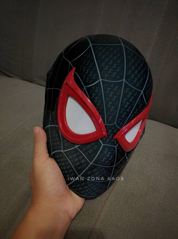 miles morales ps5 shell and lenses with fabric mask