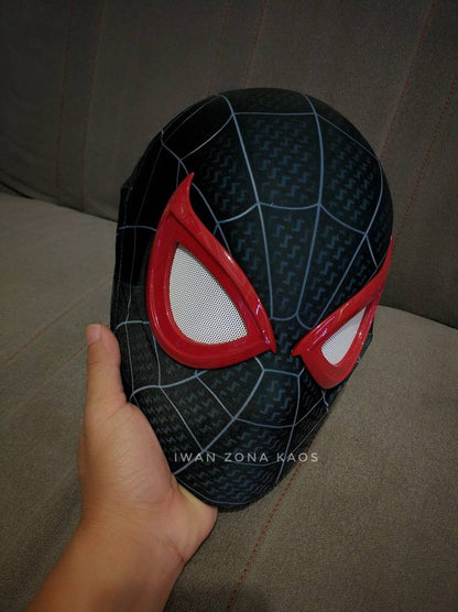 miles morales ps5 shell and lenses with fabric mask
