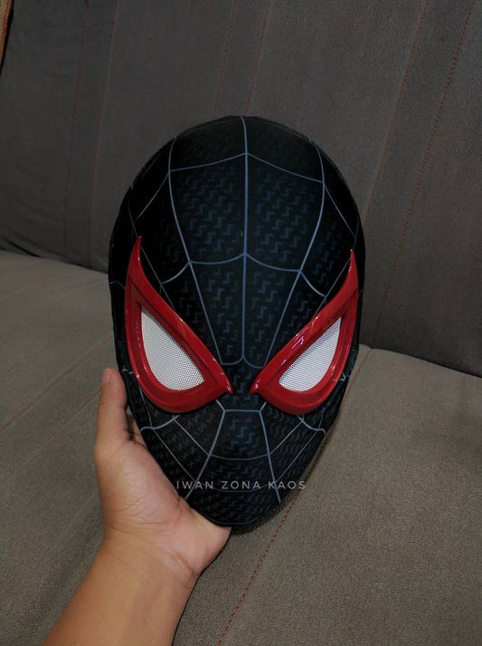miles morales ps5 shell and lenses with fabric mask
