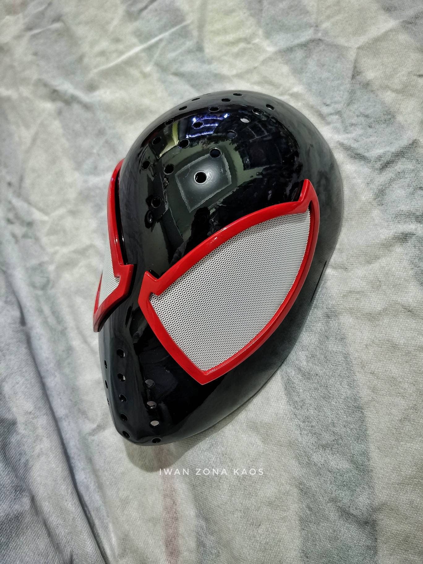 Scarlet spider ps4 / spiderman scarlet shell and lenses / faceshell scarlet