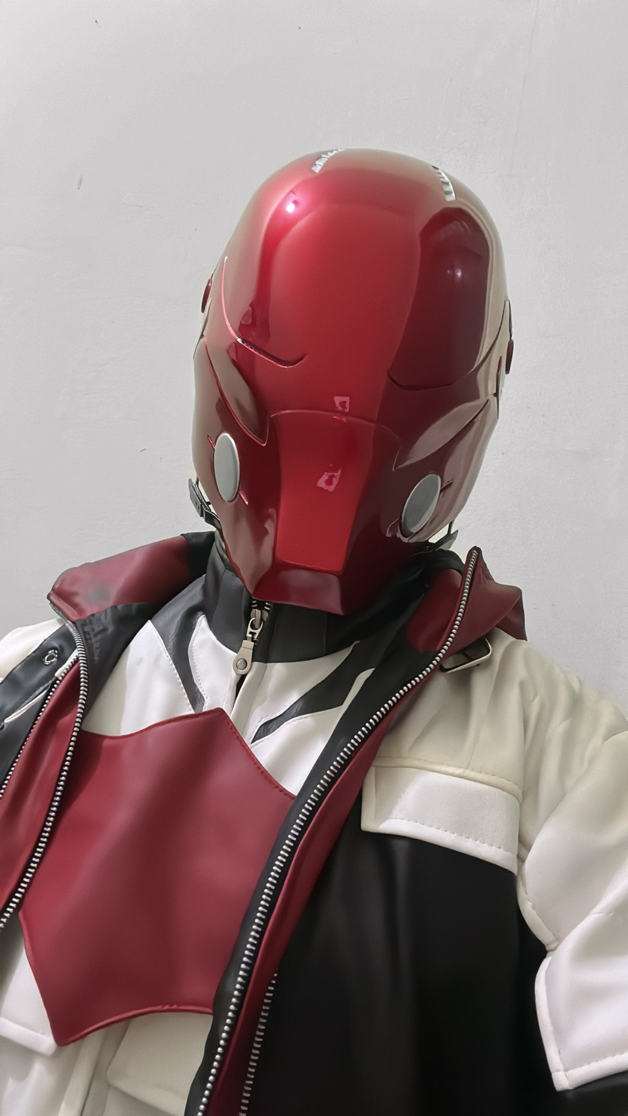 Red hood Arkham knight Helmet Mask Jason Todd Halloween Costume props