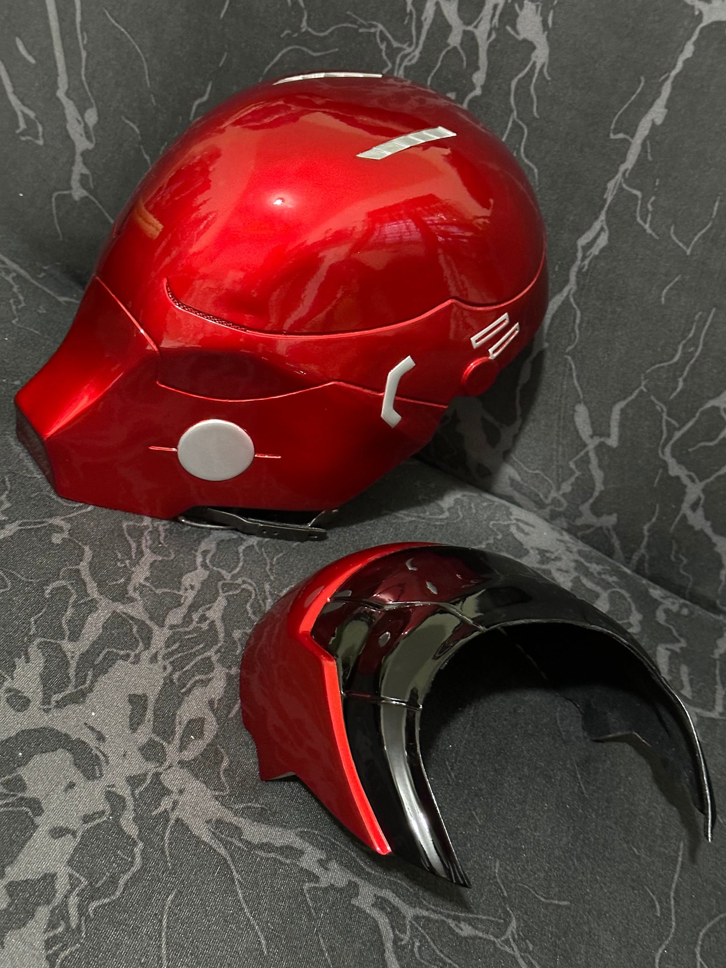 Red hood Arkham knight Helmet Mask Jason Todd Halloween Costume props