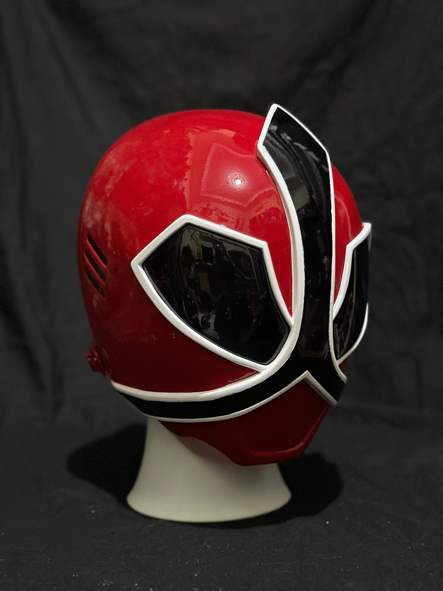 Power Rangers red Samurai helmet / red Samurai Sentai Shinkenger helmet
