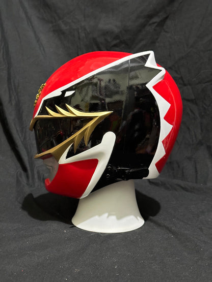 Power Rangers red Megaforce helmet / red Tensou Sentai Goseiger helmet